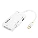 Vtin 4-in-1 Mini Display Port to VGA/HDMI/DVI/Audio with Micro USB Port Adapter for Apple iMac/Laptop (VS-VVC3-1)