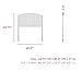 Finley Wooden Headboard Panel with Curved Top Rail Design, White Finish, Twin