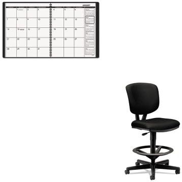 KITAAG7026005HON5705GA10T - Value Kit - The HON Company HON Volt Task Stool | Black Fabric, Black (HON5705GA10T) and At-a-Glance Recycled Monthly Planner (AAG7026005)
