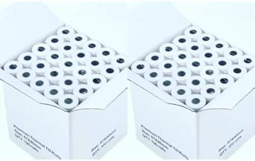 20 Rolls of 57x40 mm Thermal Paper Till Rolls, Cash Register Receipt, for PDQ POS EPOS EFTPOS, Credit Card Machine, Verifone, Barclays, Streamline, Ingenico iCT200, iCT 220, iCT250, iCT 250