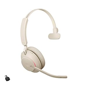 Jabra-Evolve2-65-Wireless-PC-Headset--Noise-Cancelling-UC-Certified-Mono-Headphones-With-Long-Lasting-Battery--USB-C-Bluetooth-Adapter--Beige Jabra Evolve2 65 Wireless PC Headset – Noise Cancelling UC Certified Mono Headphones With Long-Lasting Battery – USB-C…