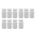 uxcell 10Pcs 200ml Grade Plastic Bottle Healthy Product Bottle White