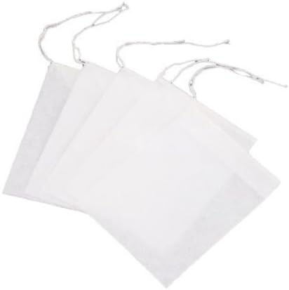 Empty Paper Tea Filter Bags (White,3.5x 4.0 inch,Set of 500)
