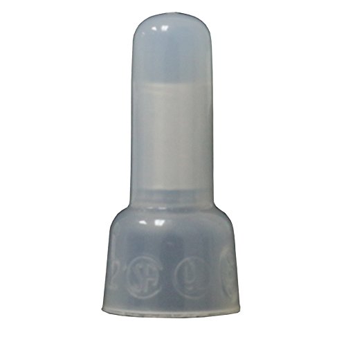 XScorpion CC1614 Closed End Crimp Cap Gauge Wire Connector Terminal 100/Bag, Clear