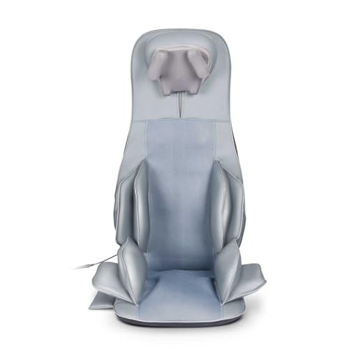 Power Therapy Asiento Masajeador Power Back Masaje tipo Shiatsu con 12 Nodos 3D para Masaje Relajante 48w de Potencia Color Gris