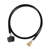 4 Foot Propane Hose Adapter Grill Tank Extension Flexible Quick Connector Assembly 1 lb to 20 lb Replacement QCC1/ Type 1 with CSA Certified