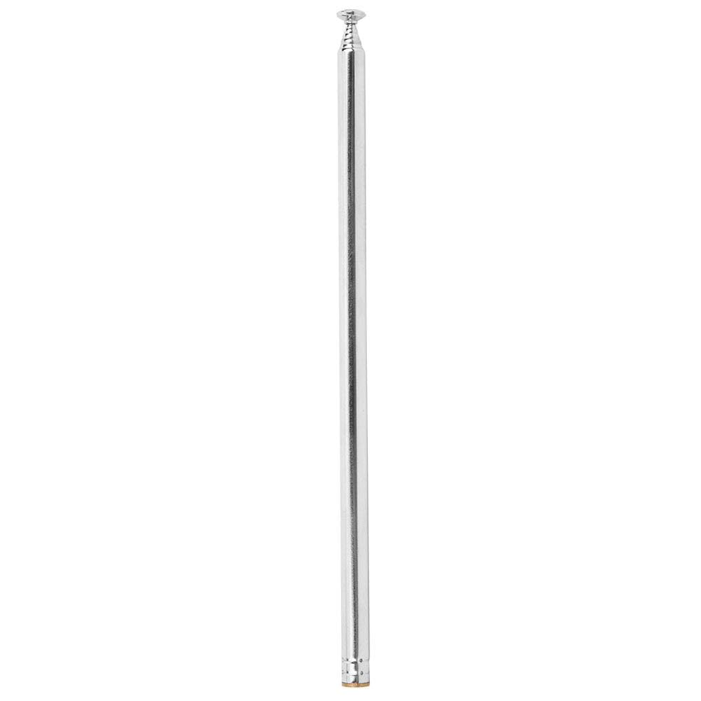 Telescopic Antenna FM Radio Antenna Copper Rod Antenna 7 Section Full-Channel Signal Gain Aerial for Radio Television Toy Car