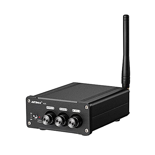 AIYIMA A05 TPA3221 Power Amplifier 100W+100W Bluetooth QCC3034 APTX 2.0CH Mini HiFi Stereo Class D Power AMP Treble Bass Adjustable for Passive Speaker