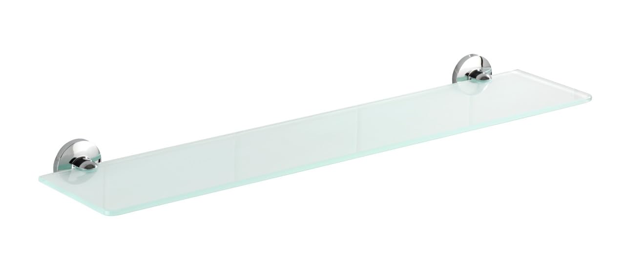 WENKO - 22175100 - Cuba Die-Cast Zinc Bathroom Shelf - 60 x 5 x 13.5 cm - Chrome Colour โ image 1