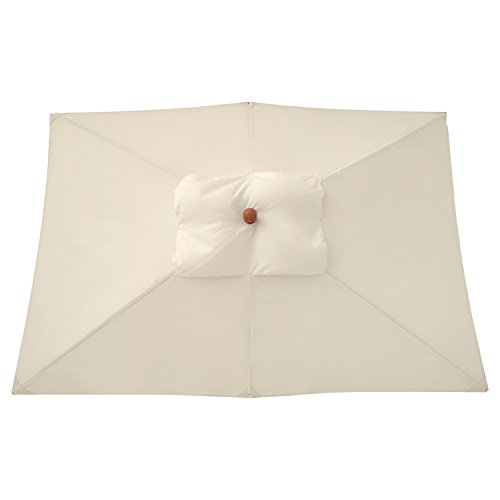 anndora® Sonnenschirm 200 x 300 cm eckig Gartenschirm Knicker wasserabweisend - mit Knickgelenk Natural – Bild 6