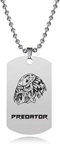 new media tie-tag necklace pendant stainless steel predator (fillet card and - style 7