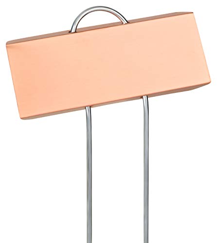 GardenMate 100-Pack Weatherproof Large Copper Metal Plant Labels, Height 11.5″, Label Area 3 1/2 x 1 1/4″