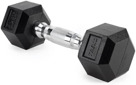 Manubri Palestra Esagonale da 2,5 kg in Ghisa Gommata Resistente Manubrio Palestra per l'Allenamento di Palestra in Casa con Impugnatura Ergonomica Manubri Stabili e Versatili Hex HXD25