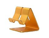 Ctronics Portable Cell Phone Stand Holder for Tablets, E-readers and Smartphones Durable Aluminum Mount Compatible for Apple iPhone 6 Plus 5S 5C 5 4S 4 3 3GS iPod - Golden