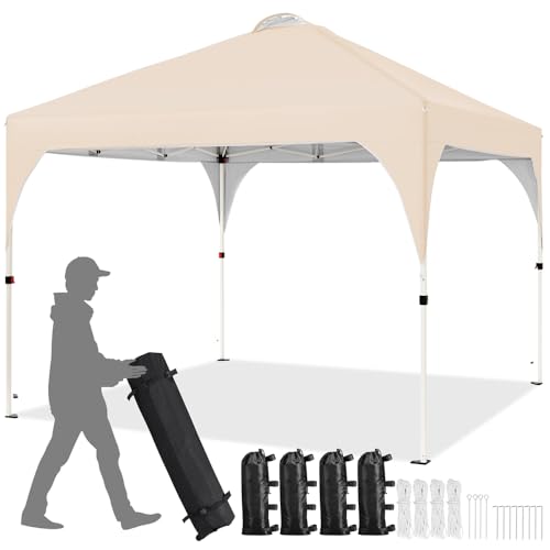 Carpa Plegable 3x3m Cenador de Jardín Impermeable