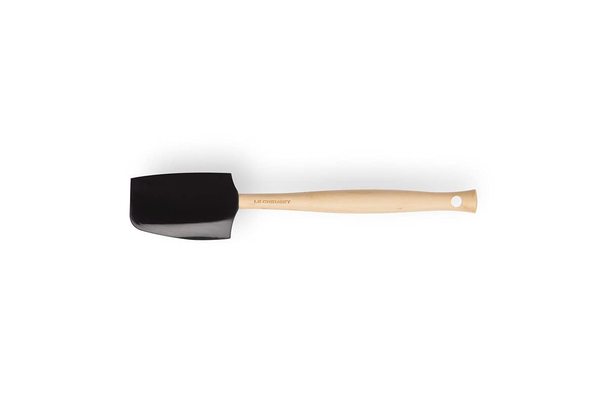 Le Creuset Craft Spatula, Medium, Silicone, Black Onyx, 42004291400000