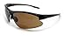 Renegade Patented Bifocal Polarized Reader Half Rim Men's Fishing Sunglasses 100% UV Protection with Microfiber Bag (Glossy Black Frame, Brown Lens - 600901, Bifocal +2.00)