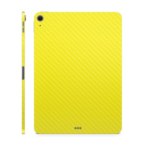 Carbon Fiber Tablet Skin Compatible with Apple iPad Air 11" (M3) 2025 - Solid Y…