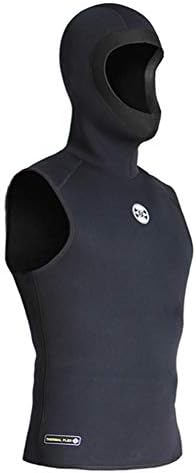 Moonsun08 3mm Neoprene Hooded Sleeveless Diving Swim Vest Top Warm Anti-UV Wetsuit