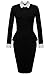 Meaneor Women Party Tunic Sheath Peplum Wear to Work Business Bodycon Dress