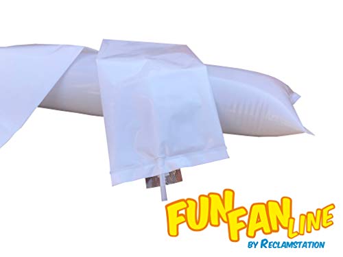 Fun Fan Line - 60 Pairs Bam Bam Thunder Sticks. Noise Makers for Sporting Events. Boom Sticks for Cheerleading. Noise Sticks for Stadium or Parties. (White)