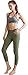 Oalka Women’s Yoga Capris Running Pants Workout Leggings Green XSthumb 4