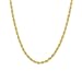 MAJU 18k Gold Over Stainless Steel Hip Hop Rope Chain Necklace 2-8mm, 16 - 36 inches