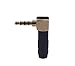 KK AS3b-4P 2pcs total, Hi End 4-Pole 3.5mm Right Angle & Streight Male Plug, Gold Plated, Solder Connector KK AS3b-4P (Angle & Straight)
