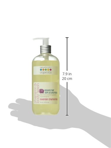 Nature's Baby Organics Shampoo & Body Wash, Lavender Chamomile, 16 oz (2-Pack) Babies, Kids, & Adults! Natural, Moisturizing, Soft, Gentle, Rich, Hypoallergenic | No Chemicals, Parabens, SLS, Glutens