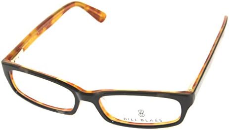 Bill Blass Rectangle Mens Plastic Eyewear Frame Black / Demi 904 1