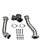 BLACKHORSE-RACING Polished 304 SS Power Stroke Turbo Diesel Exhaust Up Pipes for 7.3L Ford Powerstroke 1999 2000 2001 2002 2003 F-250 F-350 Super Duty