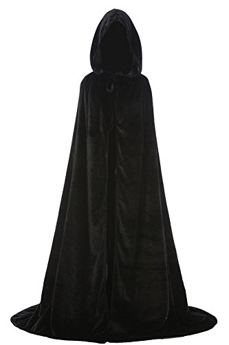 Duraplast Men's Full Length Hooded Cloak Halloween Costume Accessories