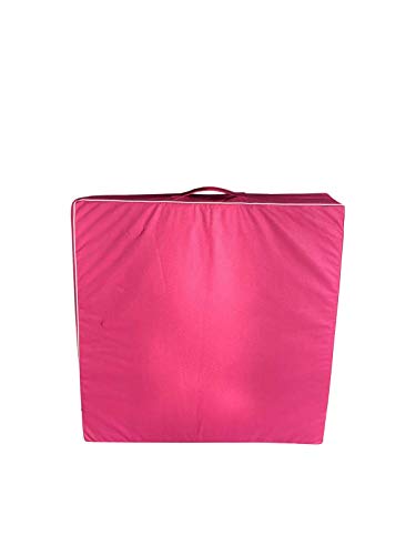 X-Factor 5 Ft Horizontal Bar Athletic Teens Adjustable Gymnastics 280 LB Capacity Children Junior Training Kip Bars Pink with 4' Ft x 8' Ft Gymnastic Mat Set - Thumbnail 3