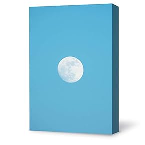 Canvas Wall Art Bright Moon Shining Forests Painting Artwork for Home Prints Framed - 12x18 inches
