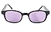 Pacific Coast Original KD's Biker Sunglasses (Black Frame/Purple Lens)