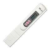 XLUX Digital TDS Meter, Water Quality Tester, 0-9990 ppm Measurement Range, 1 ppm Resolution, 2% Readout Accuracy
