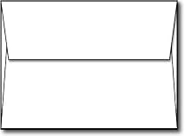 White 4x6 Envelopes - 50 Envelopes - Heavyweight - A4 Size (4 1/4