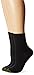 GOLDTOE Women's Bermuda Socks, 3-Pairs, Black, Medium