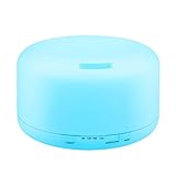 Seetwo 500ml Aromatherapy Essential Oil Diffuser Cool Mist Humidifier Waterless Auto Shut-off Feature with 7 LED Color Changing Lights and 4 Time Settings