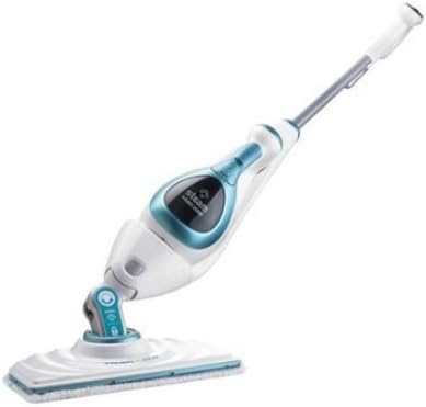 Black Decker 10-in-1 Steam Mop with Fresh Scent, Kills 99.9 percent of germs using only water when used with microfiber pad