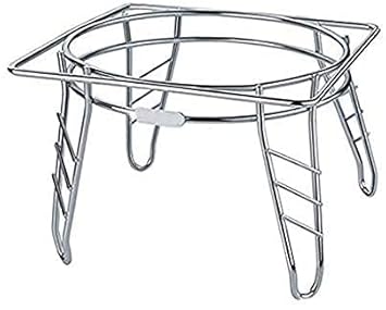 ODOTA Fancy Water Pot and Matka Stand Stainless Steel Pot Stand Kitchen Rack Chrome Plated Plant Pot Stand