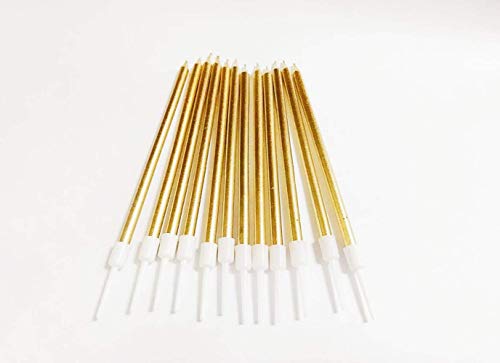 4 Party+Candles+Metallic+Birthday+Champagne