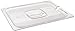 Rubbermaid Commercial Products Cold Food Notched Lid, 1/2 Size, Clear (FG128P86CLR)