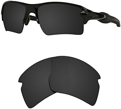 Brand New Littlebird4 1.5mm Polarized Replacement Lenses for Oakley Flak 2.0 XL Sunglasses - Multiple Options (Dark Black)