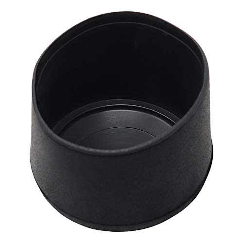 Adsamm® / 4 x Leg tips for round tubes / for round tubes Ø 1.57 - 1.61  (40 - 41 mm) / black / round | quality outer caps for tubular steel chairs