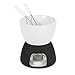 BOSKA Tea Light Tapas Fondue Set for Cheese or Chocolate, Explore Collection, White