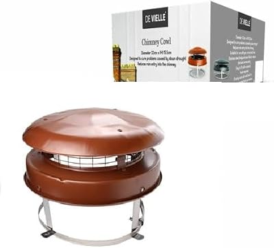 De Vielle Chimney Cowl Terracotta 32cm x 15.5cm DEF762076