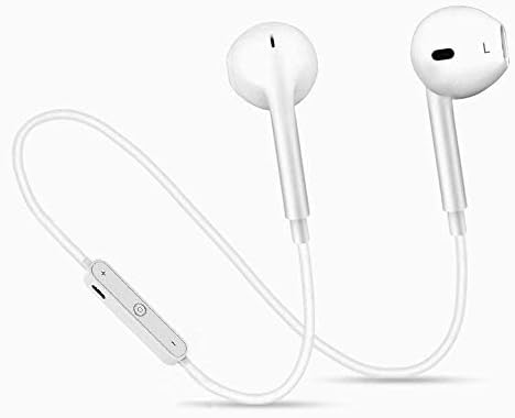 Adian Upgraded S6 Bluetooth Headphones,Wireless Headphones Bluetooth 4.1 Earbuds with Mic Sport Stereo Headset,Sweatproof Earphones,headsets (White) (white)