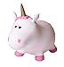 Farm Hoppers Fantasy Hopper Inflatable Toddler Safe Bouncing Golden Horn Unicorn Plus Pump