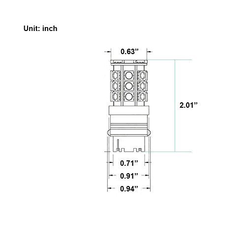 Makergroup S8 3156 Wedge Base LED Light Bulb 12V Low Voltage 3Watt Cool White 6000K-6500K for Outdoor Landscape Lighting and RV Vehicle Automotive Lights 6-Pack